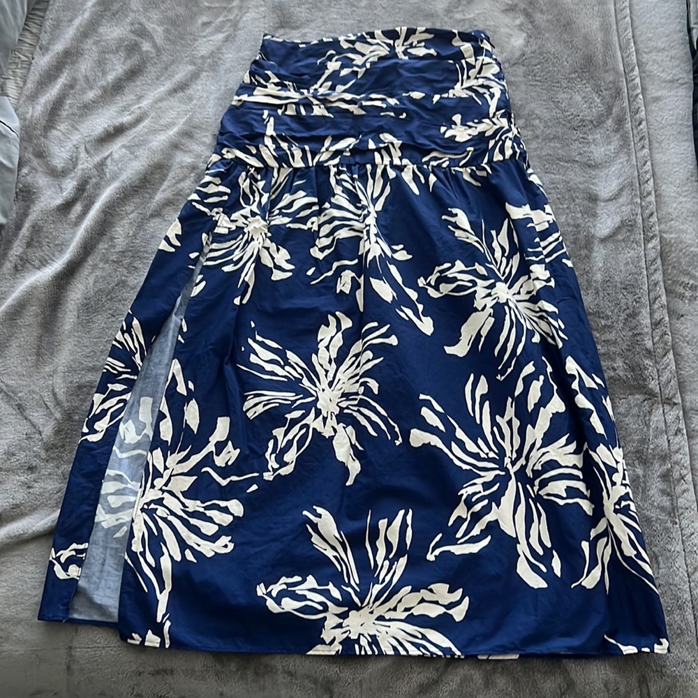 Printed Maxi Skirt and Crop Top Set